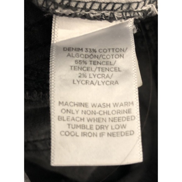 Loft Jeans Women's Size 27/4 Denim Faded Black Gray Modern Skinny Ankle Buttons - Picture 8 of 14